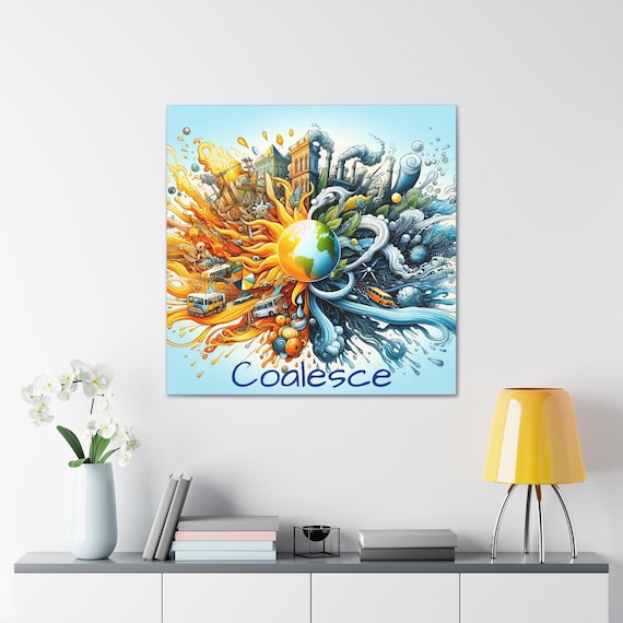 Coalesce Canvas Art: Spiritual Evolution Home Decor