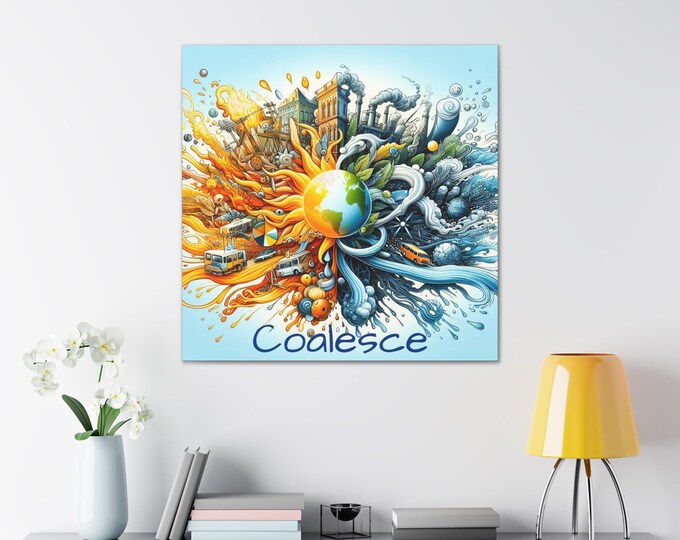 Coalesce Canvas Art: Spiritual Evolution Home Decor