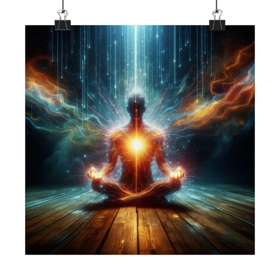 Matte Poster Heart Work:  Welcoming the Fire of Intensity