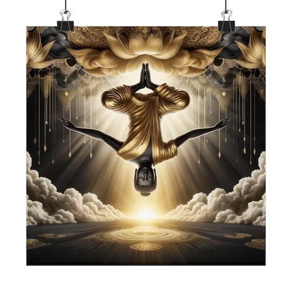 Matte Poster Heart Work: Inverted Buddha of Dzogchen, Gravity and the Nature of Mind