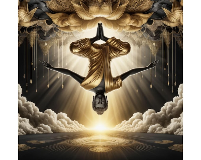 Matte Poster Heart Work: Inverted Buddha of Dzogchen, Gravity and the Nature of Mind