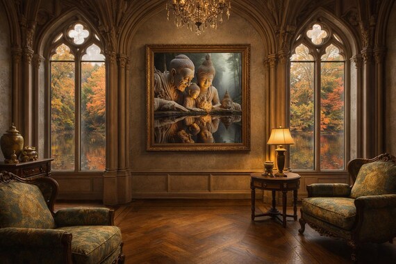 Matte Poster Heart Work:  Ancestral Guidance of the Eternal Buddha