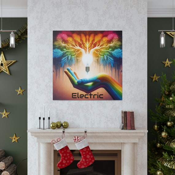 Electric Canvas Art, Vibrant Spiritual Home Decor