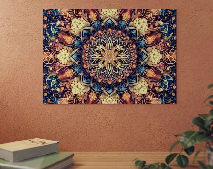 Colorful Mandala Floral Pattern Aluminum Composite Panel