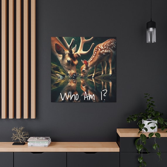 Soul Search: Exploring the Eternal Question 'Who Am I?' Canvas Art