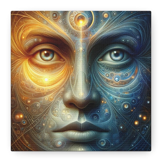 The Absence of All Fear surreal portrait Canvas