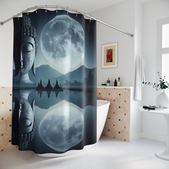 Zen Buddha Shower Curtain | Spiritual Home Decor