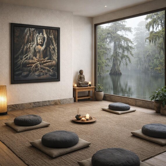 Framed Heart Work:  Pacha Mama Embrace, Buddha Consciousness