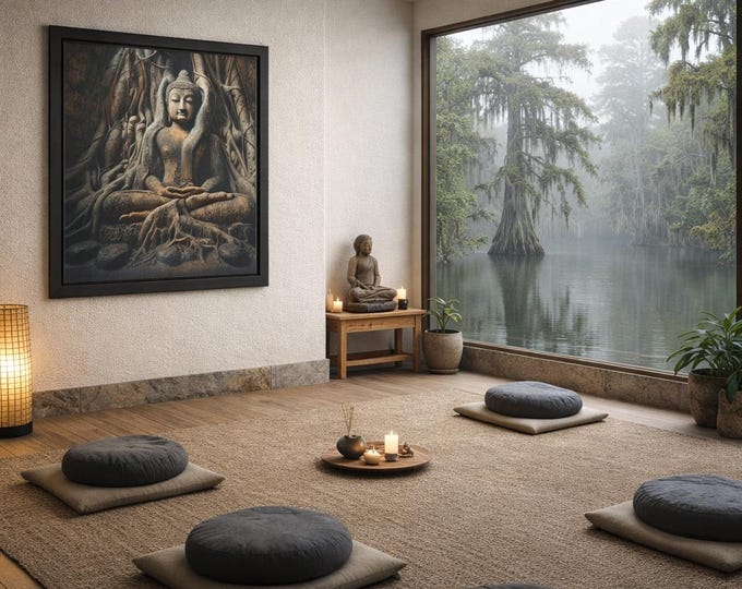 Framed Heart Work:  Pacha Mama Embrace, Buddha Consciousness
