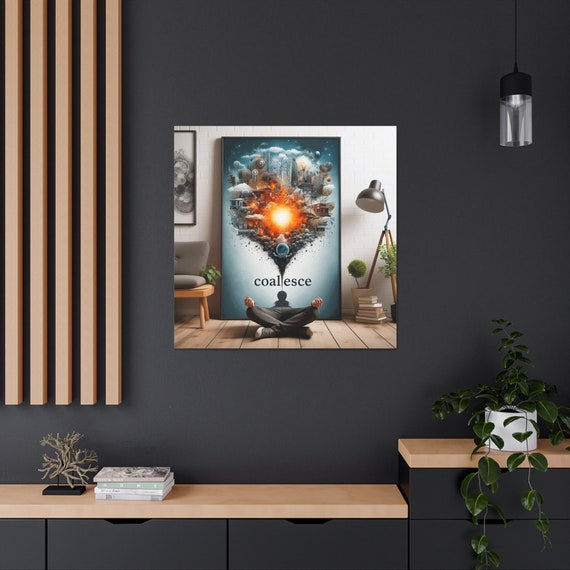 Coalesce Canvas Art: Spiritual Evolution Home Decor