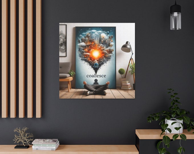 Coalesce Canvas Art: Spiritual Evolution Home Decor