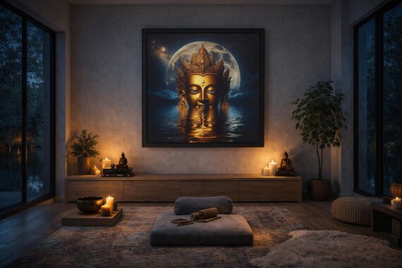 Framed Heart Work: Chenrezig Reflections, Compassion Golden Light