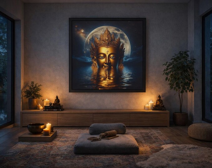 Framed Heart Work: Chenrezig Reflections, Compassion Golden Light