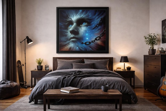 Framed Canvas Art, The Look That No Longer Needs a Self Gaze of Liberation