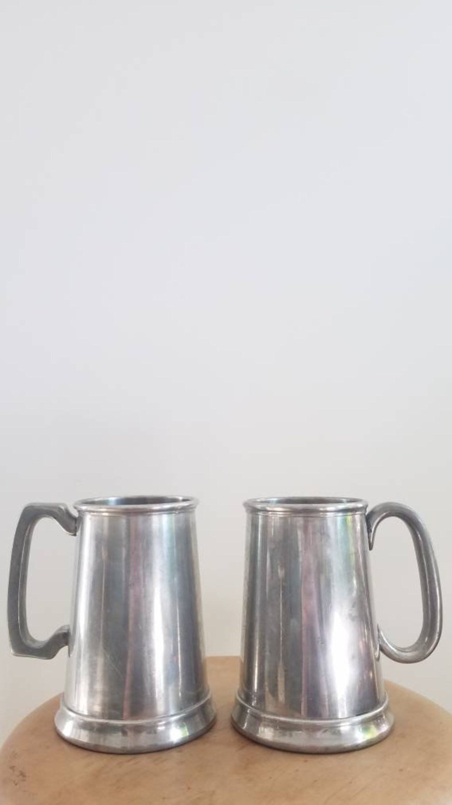 Pair of Vintage English Pewter Mugs. Pewter Beer Tankard. Etsy Australia