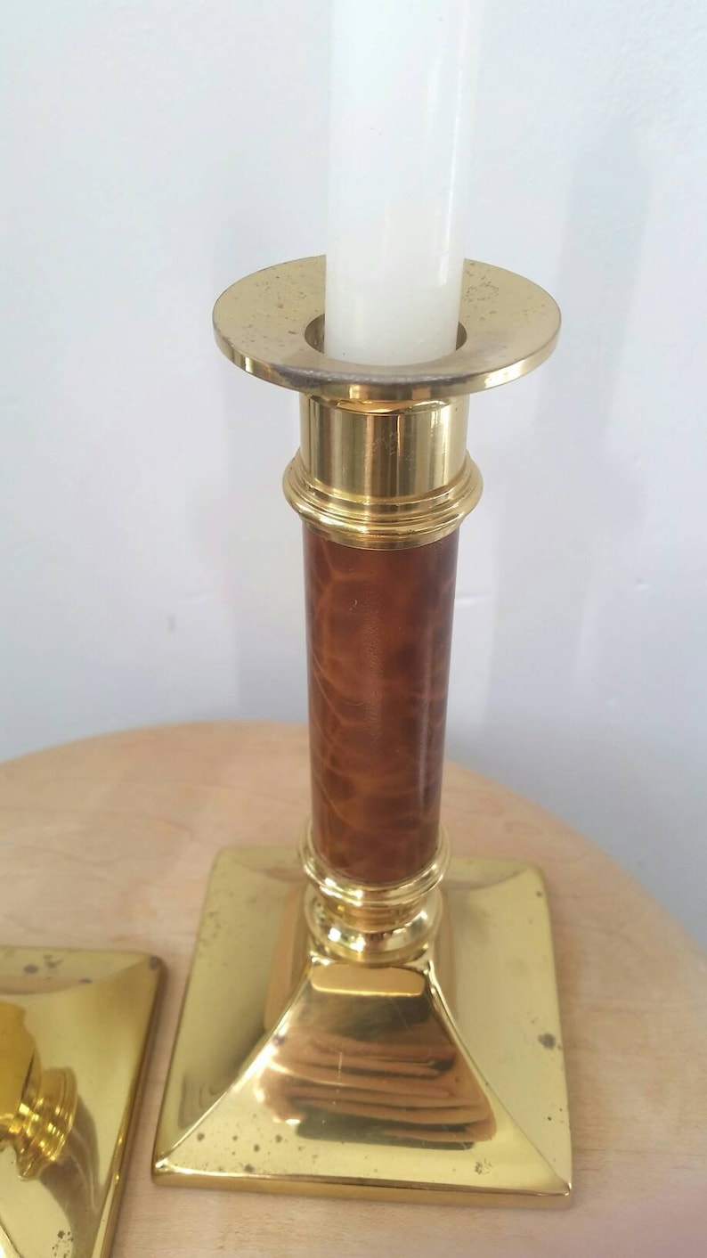 Pair of Vintage Brass Candlesticks. Vintage Brass Etsy