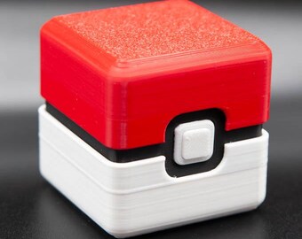 3D Printed Poke Ball Desk Organizer – Pokemon Storage Box