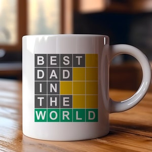 Best Dad in The World | Funny Gift | Funny Mug | Coffee Cup | Dads Birthday | Gift For Dad | Christmas Gift | Birthday Gift