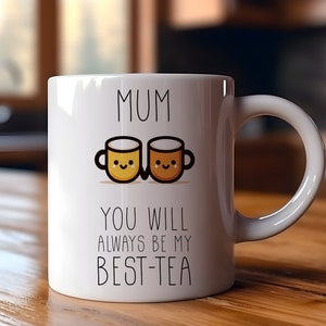 Mama, jij bent mijn beste thee | Grappig cadeau | Grappige mok | Koffiekopje | Mama verjaardag | Cadeau voor mama | Kerstcadeau | Verjaardagscadeau