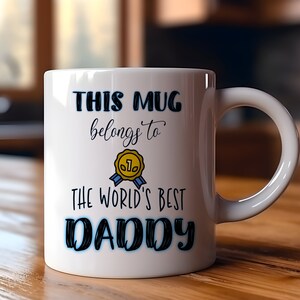 Best Dad in The World | Funny Gift | Funny Mug | Coffee Cup | Dads Birthday | Gift For Dad | Christmas Gift | Birthday Gift