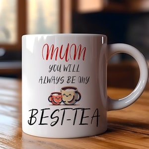 Mama, jij bent mijn beste thee | Grappig cadeau | Grappige mok | Koffiekopje | Mama verjaardag | Cadeau voor mama | Kerstcadeau | Verjaardagscadeau
