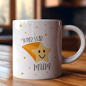 Superster-moeder | Grappig cadeau | Grappige mok | Koffiekopje | Mama verjaardag | Cadeau voor mama | Kerstcadeau | Verjaardagscadeau
