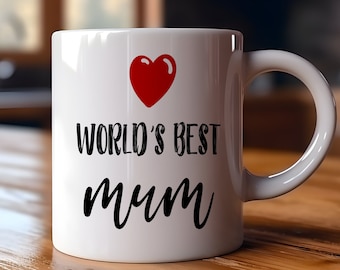 World's Best Mum | Funny Gift | Funny Mug | Coffee Cup | Mum Birthday | Gift For Mum | Christmas Gift | Birthday Gift