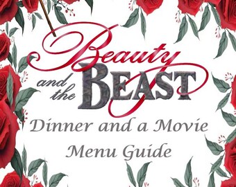 Beauty and the Beast Dinner and a Movie Menu Guide