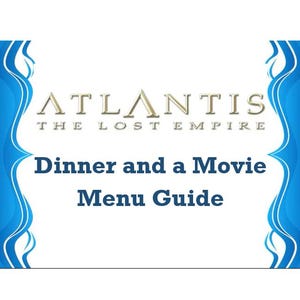 Przewodnik po menu kolacji i filmie Atlantis