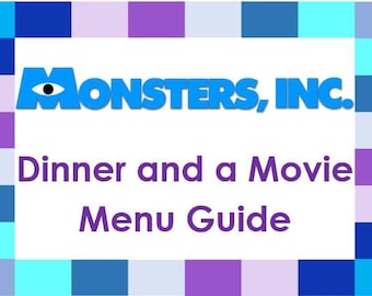 Monsters, Inc. Dinner and a Movie Menu Guide