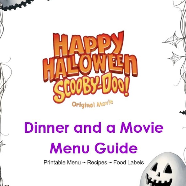 Happy Halloween Scooby-Doo Dinner and a Movie Menu Guide