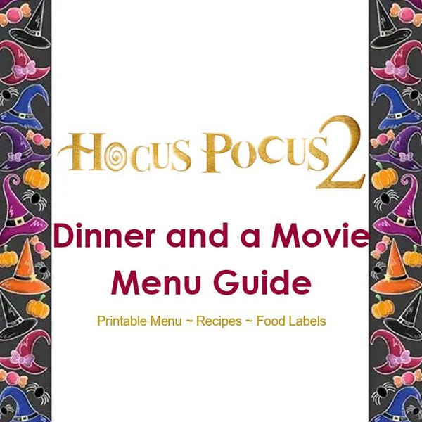 Hocus Pocus 2 Dinner and a Movie Menu Guide