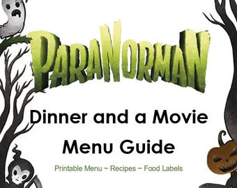 ParaNorman Dinner and a Movie Menu Guide