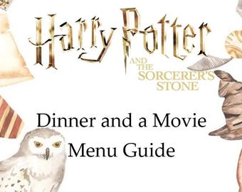 Harry Potter and the Sorcerer's Stone Dinner and a Movie Menu Guide
