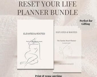 Complete Reset System | Get Your Life Together Planner Bundle (Morning, Night & Weekly)