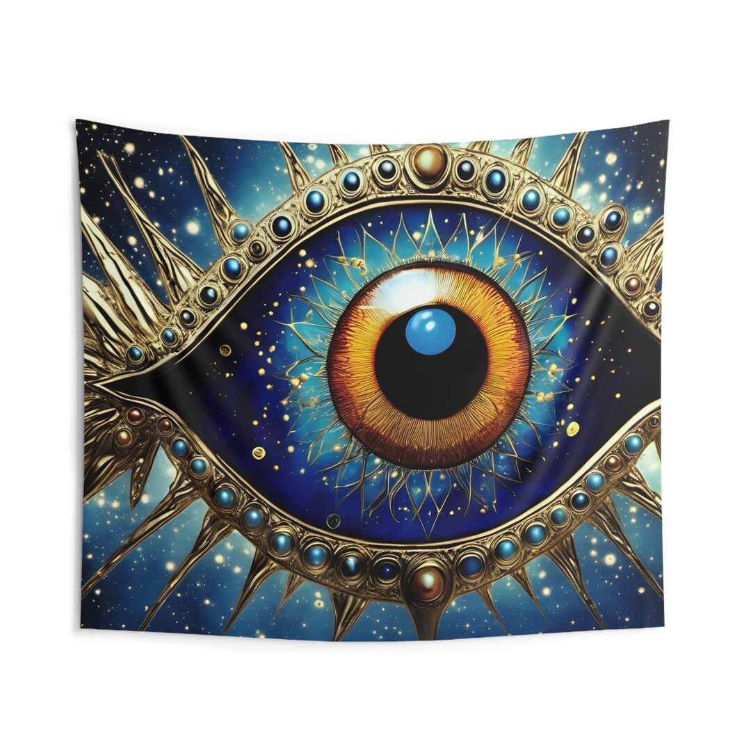 Evil Eye, Christmas, Gift, Protection, Celestial, Indoor Wall ...