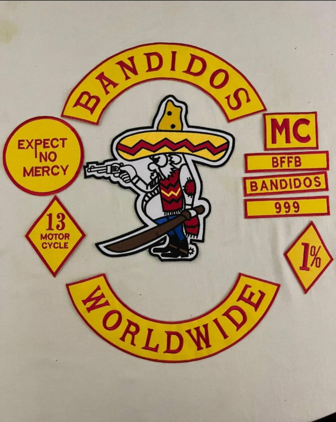 Bandidos Patches Biker Vest Ironon Jacket Etsy