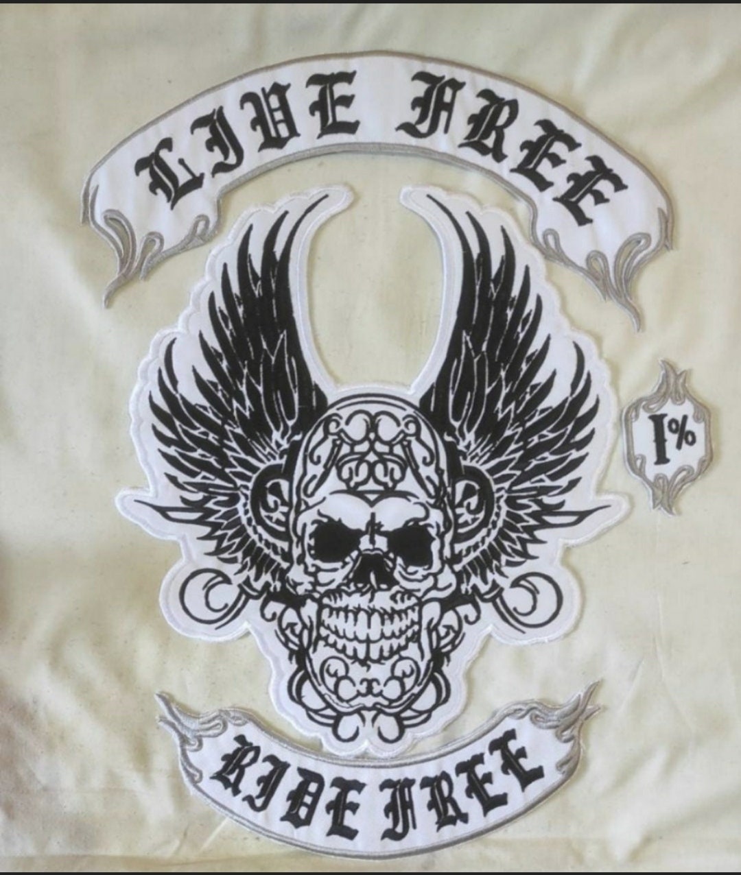 Embroidery Patches Huge Back Patch Freedom Riders Leather Vest Patches ...