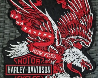 Harley Davidson Eagle Large Patch 12