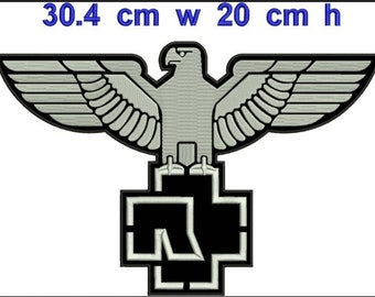 Écusson de broderie aigle grande taille, thermocollant