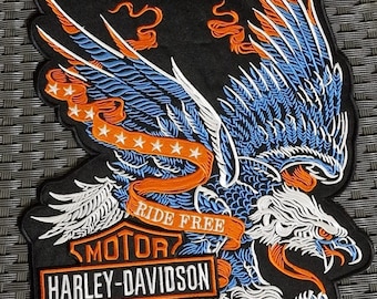 Harley-Davidson サイズＭ　ベロア　ジャンパー　別珍 イーグルロゴ Harley-Davidson サイズM ベロア ジャンパー 別珍 イーグルロゴ