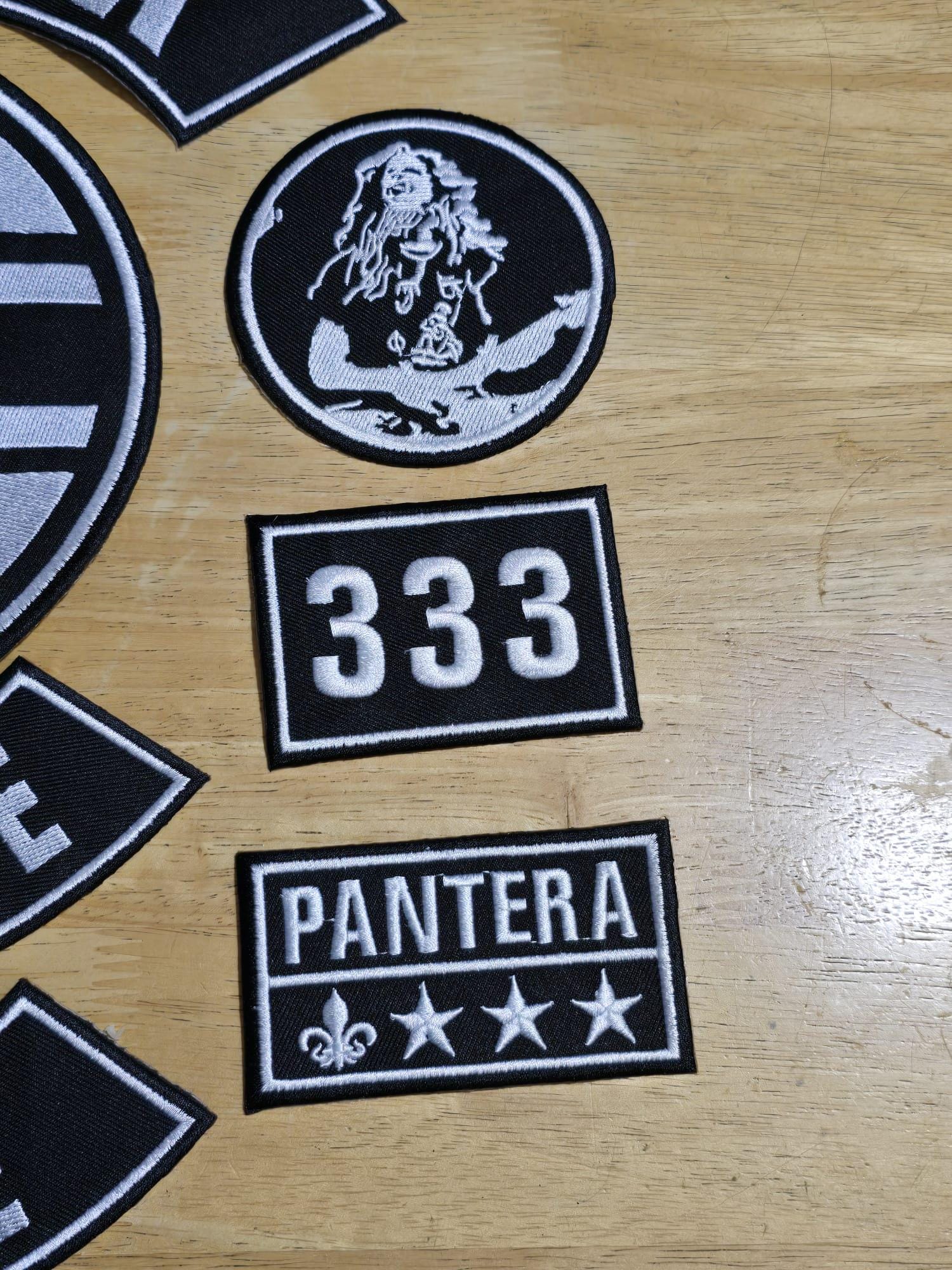 Pantera Hell Patrol 382740 Toppa ricamata da applicare con ferro da