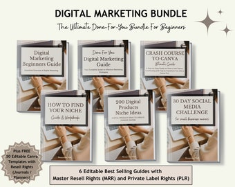 Done For You Digital Marketing Bundle with Master Resell Rights (MRR) | Digital Marketing Guides | PLR Digital Products Library