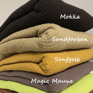 XXL muslin cloths muslin cloths in 6 different colors image 1