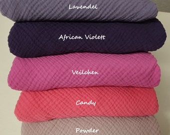 XXL muslin cloths - muslin cloths in 7 different colors