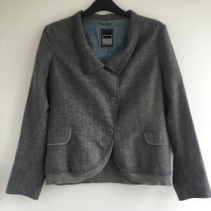 Women’s Vintage Marithe Francois Girbaud Wool Gray Blazer - Size L