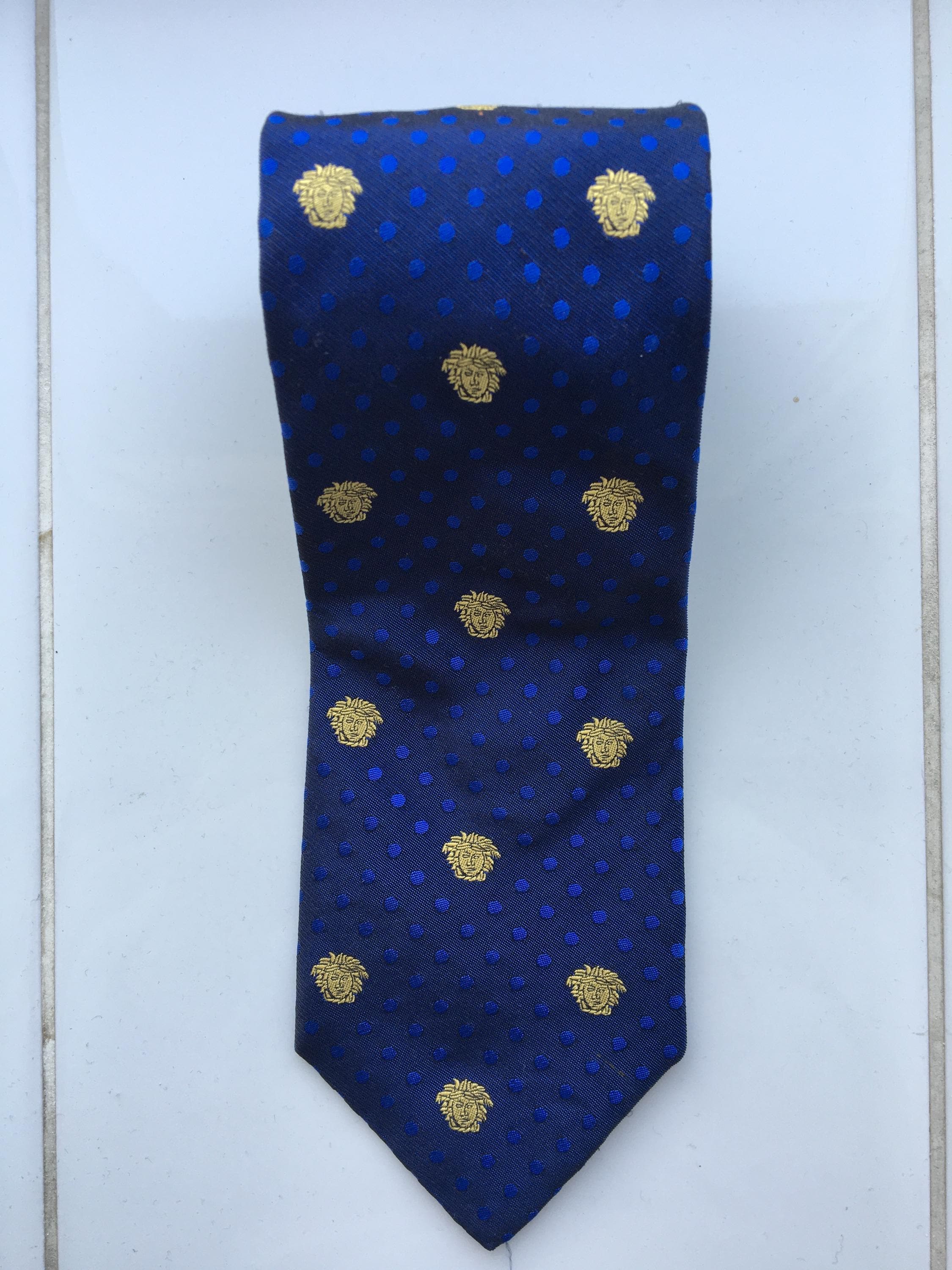 【極美品】 VERSACE ネクタイ 新品同様 ブランドロゴ 希少品 ペイズリー VERSACE - 極美品✨ ヴェルサーチ ネクタイ ストライプ パープル