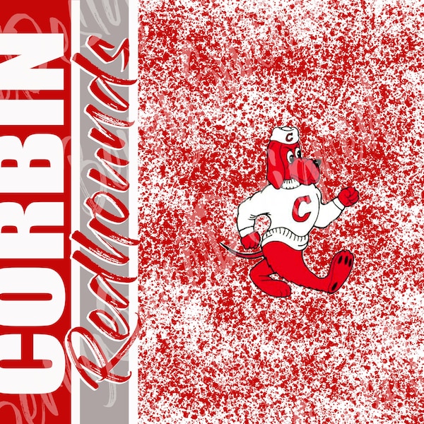 Corbin Redhounds TUMBLER Digital Sublimation Design-PNG
