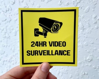 Security Surveillance Sticker