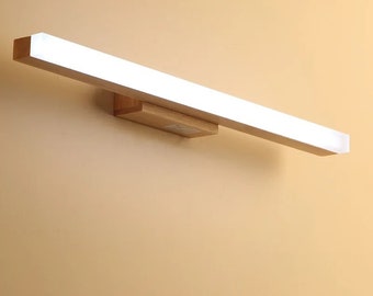 Crafted Wood Wall Lamps: Contemporary Lighting for Bathrooms and Bedrooms